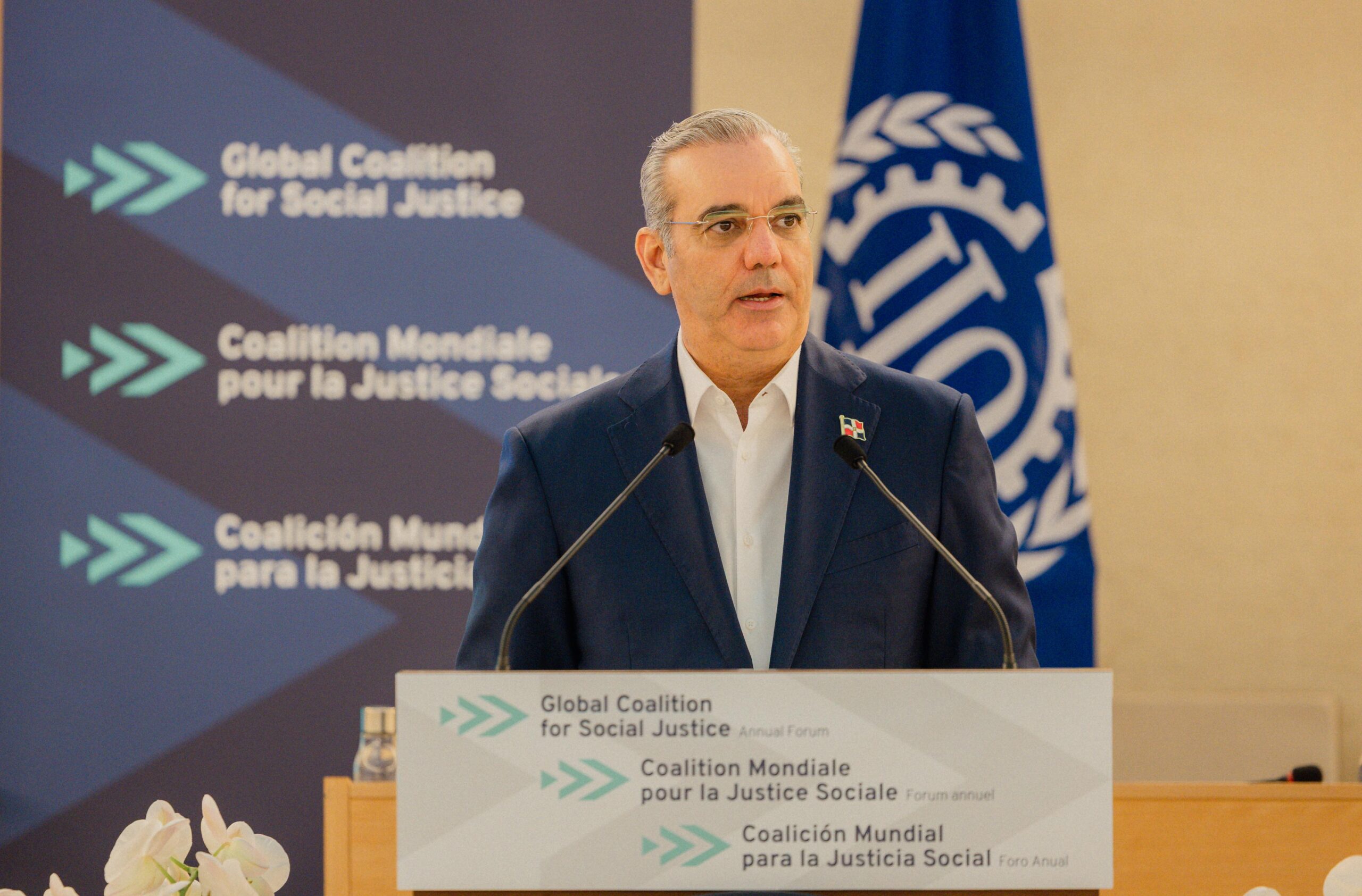 El presidente Abinader promueve la justicia social en el Foro Anual de la OIT