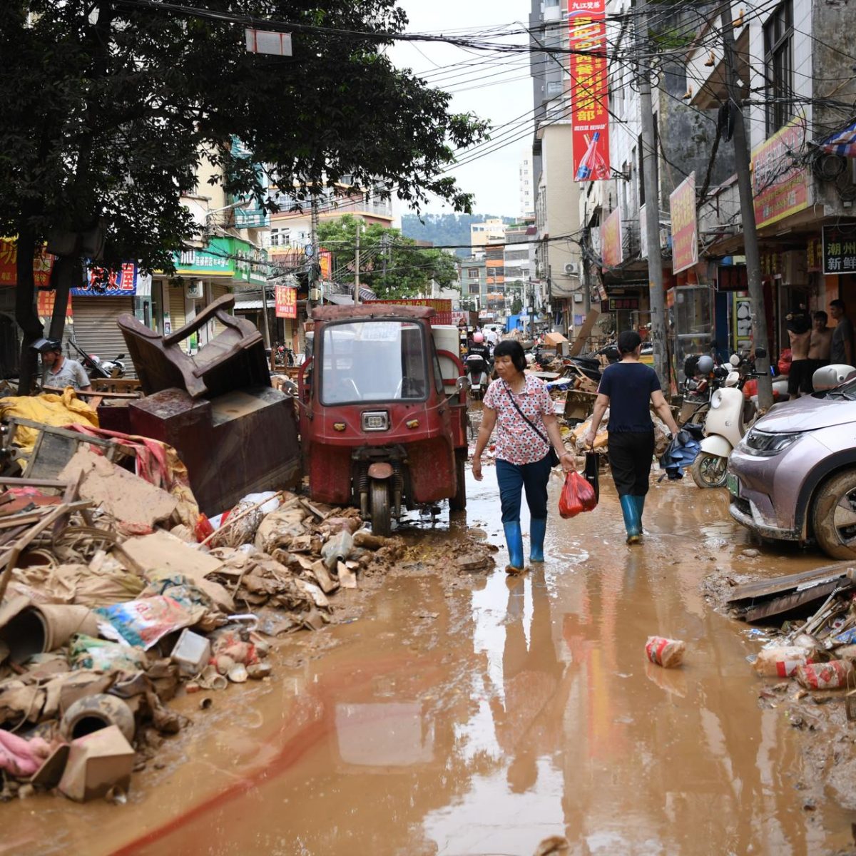 Seis muertos por inundaciones en el sur de China: Guizhou enfrenta la peor crecida en 50 años