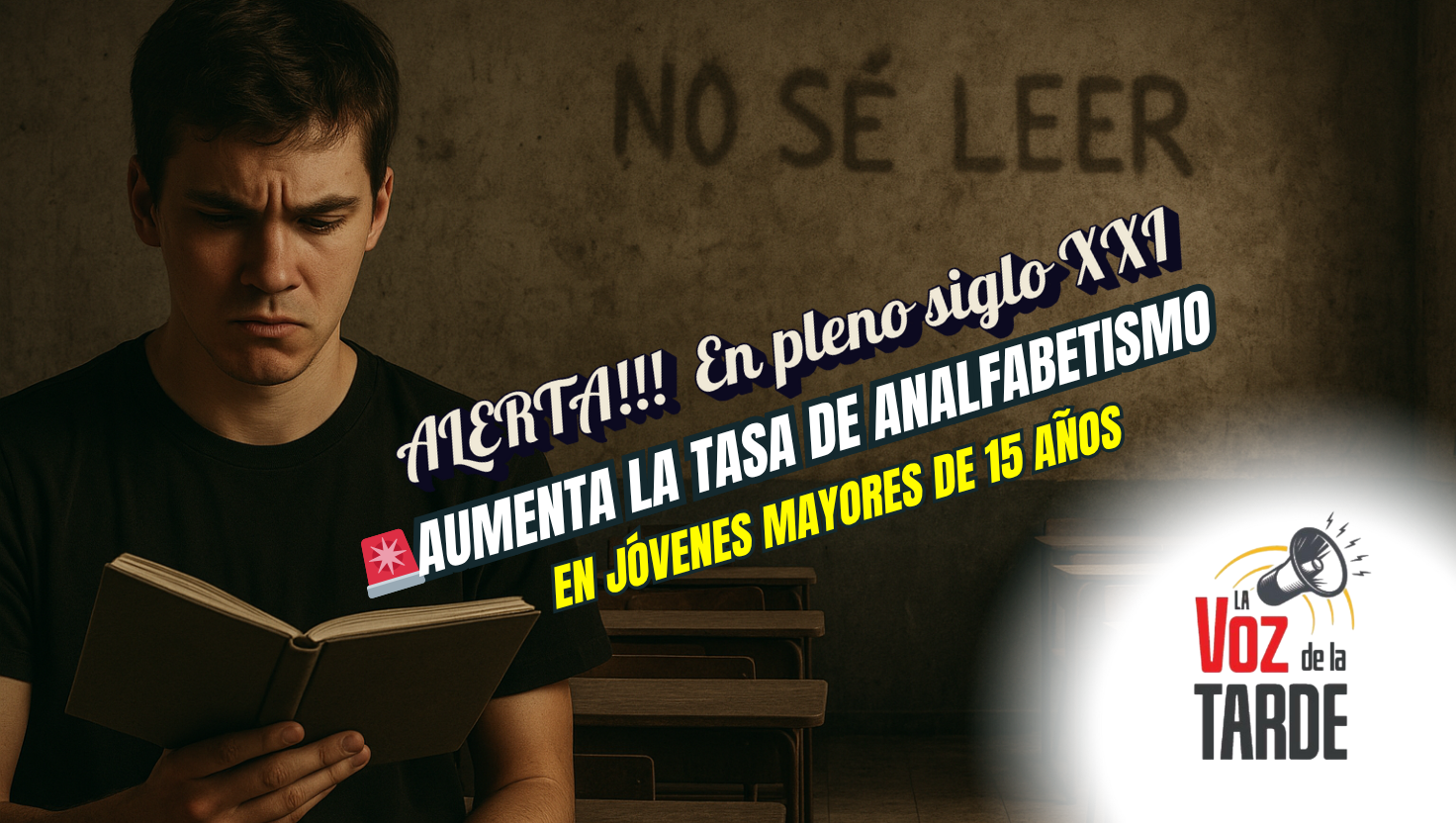 “La Voz de la Tarde” enfatiza urgente aumento del analfabetismo juvenil y otros temas cruciales en República Dominicana