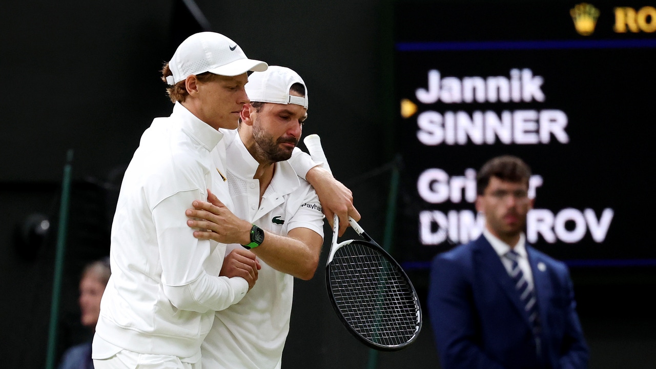 Lesión de Grigor Dimitrov durante octavos de final en Wimbledon: un duro revés en su trayectoria