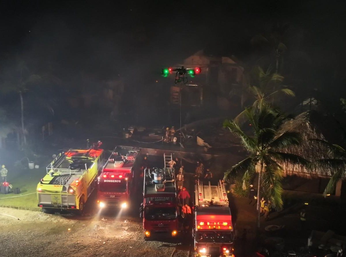 Uso de Drones y Tecnología Térmica en la Extinción de Incendio en Cap Cana