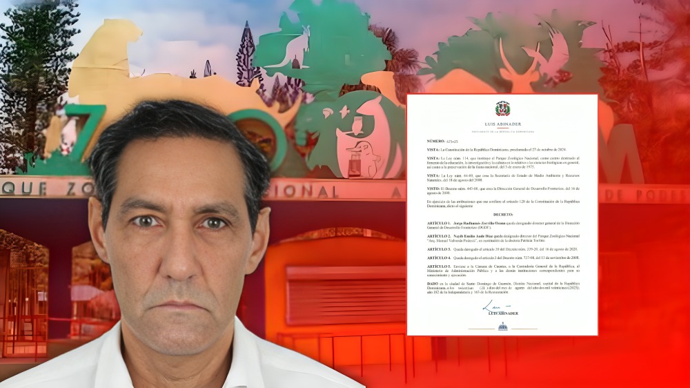 Designación de Nayib Emilio Aude Díaz como director del Parque Zoológico Nacional