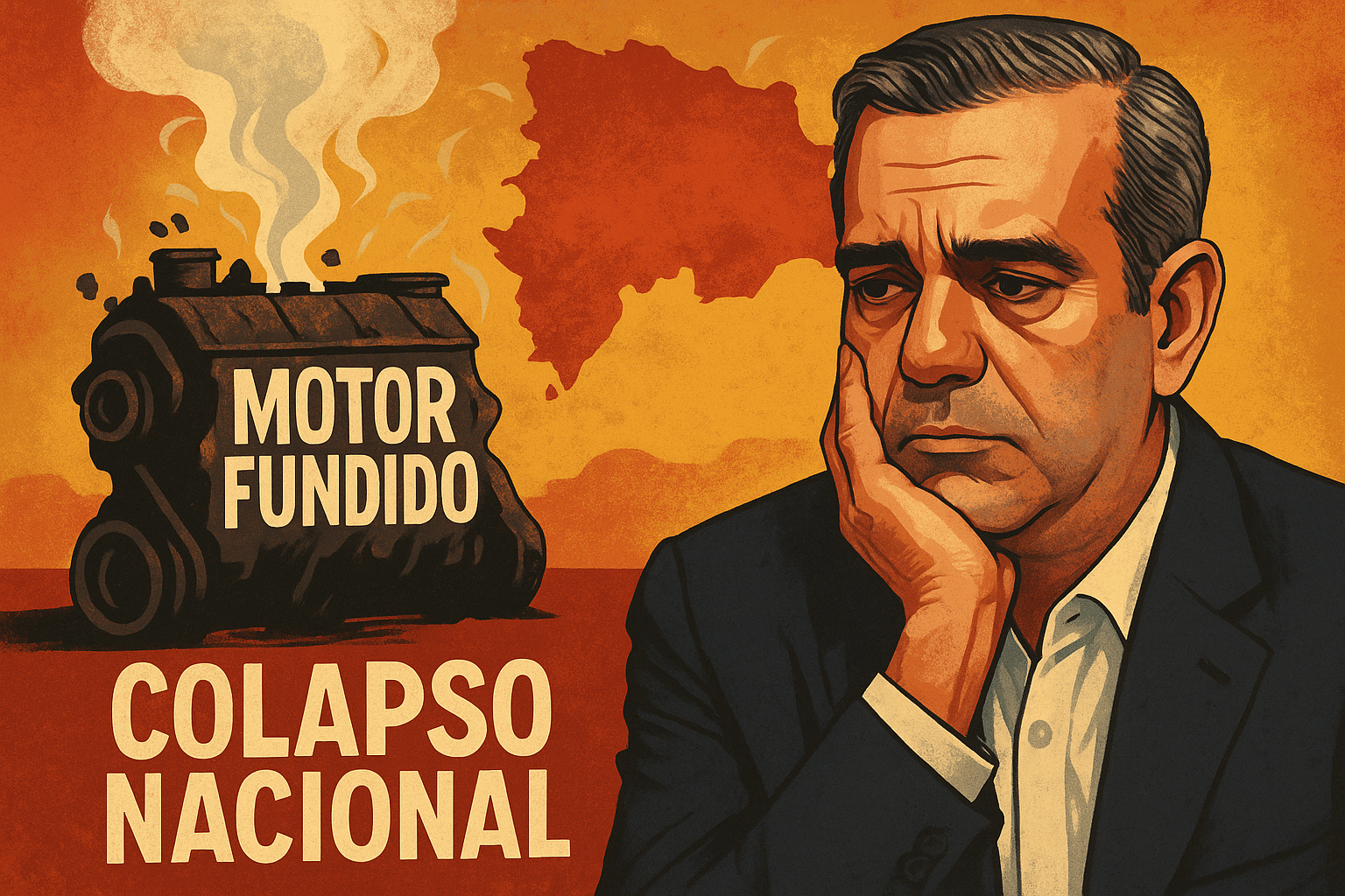 Javier Dotel compara al Gobierno con un “motor fundido” y advierte colapso nacional