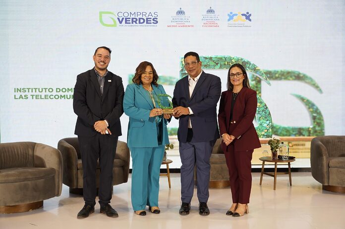 INDOTEL es reconocido por la aplicación de la Política de Compras Verdes