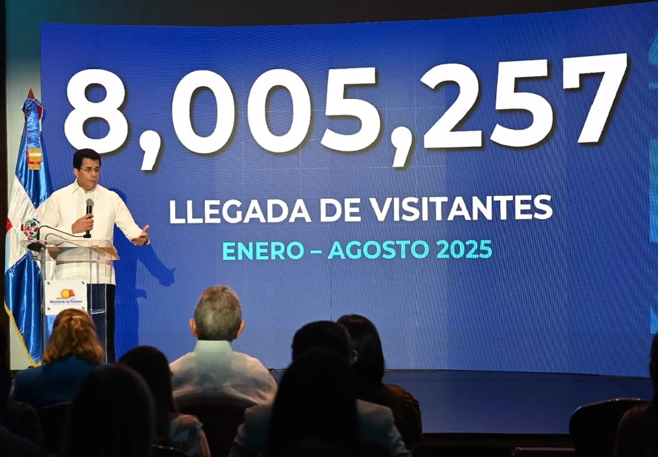 República Dominicana alcanza más de 8 millones de visitantes en ocho meses de 2025