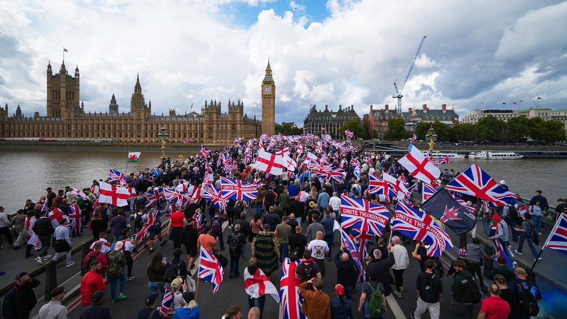 Protesta Masiva en Londres Contra la Inmigración