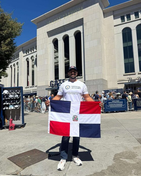Jepssy Beltré establece récord Guinness al visitar 30 estadios en 25 días