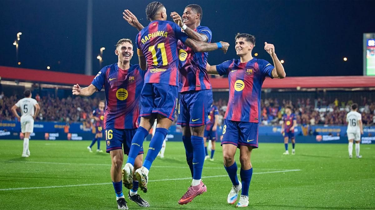 Barcelona golea 6–0 al Valencia con dobletes de Fermín y Raphinha