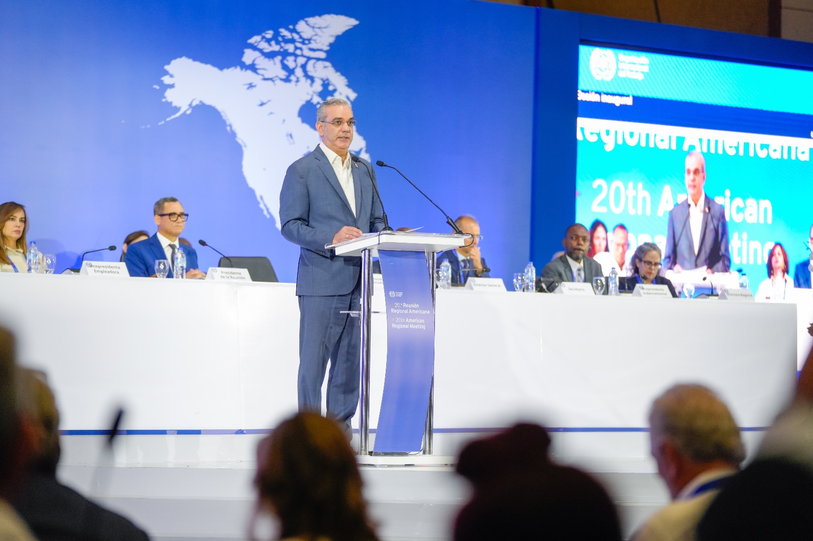 Presidente Abinader destaca logros del Infotep en reunión de la OIT
