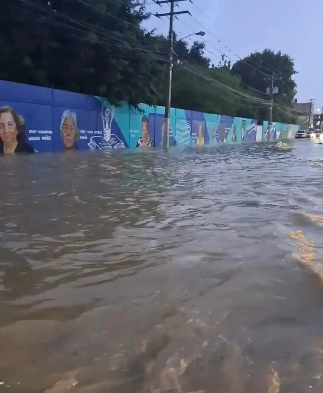 Intensas lluvias causan inundaciones en Santiago