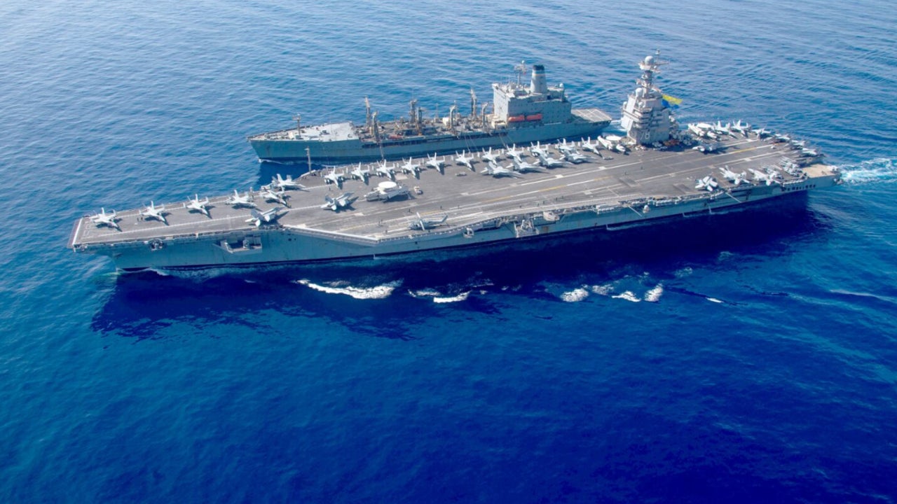 Portaaviones USS Gerald R. Ford desplegado en el Caribe contra el narcotráfico
