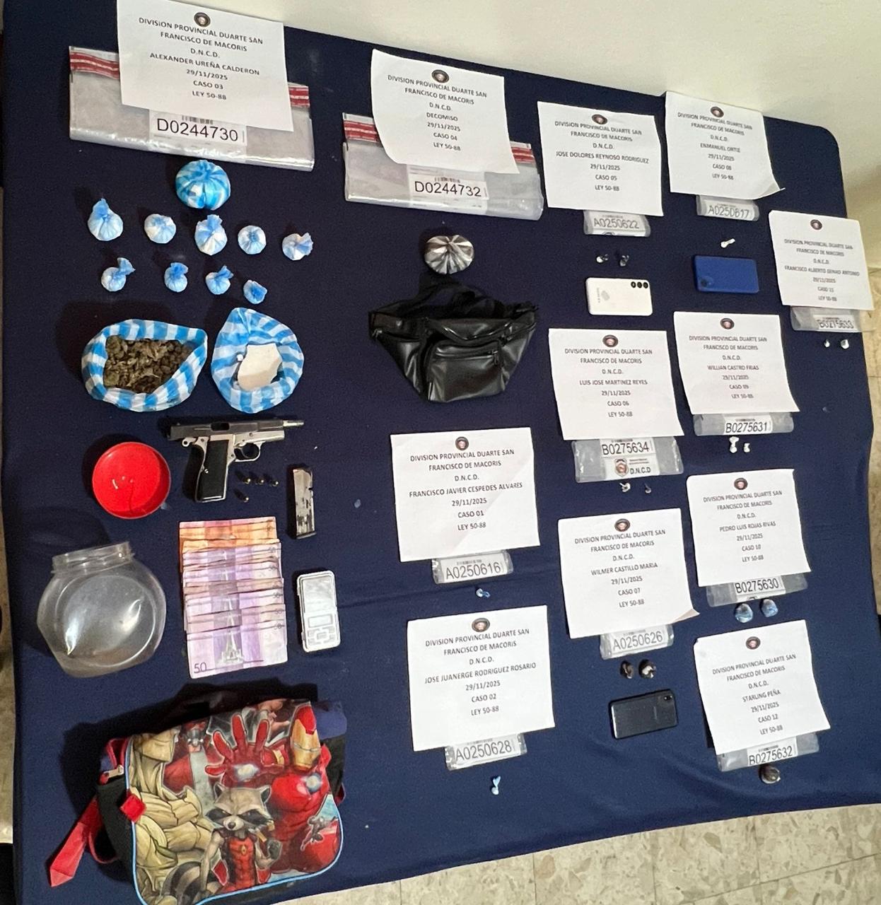 Detención de Alexander Ureña Calderón en operativo antidrogas en San Francisco de Macorís