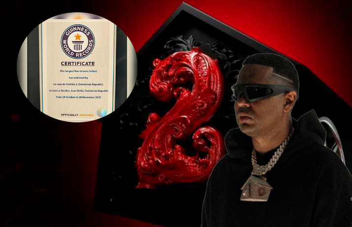 Alofoke Media Group logra Récord Guinness por transmisión más larga