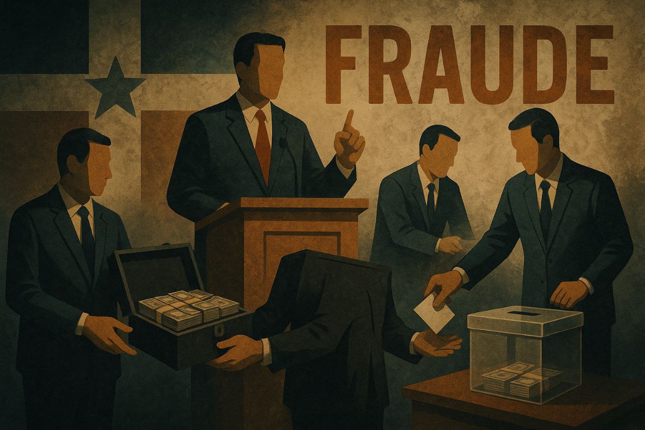 DEMÓCRATAS DE BOCA… FRAUDE EN MANOS