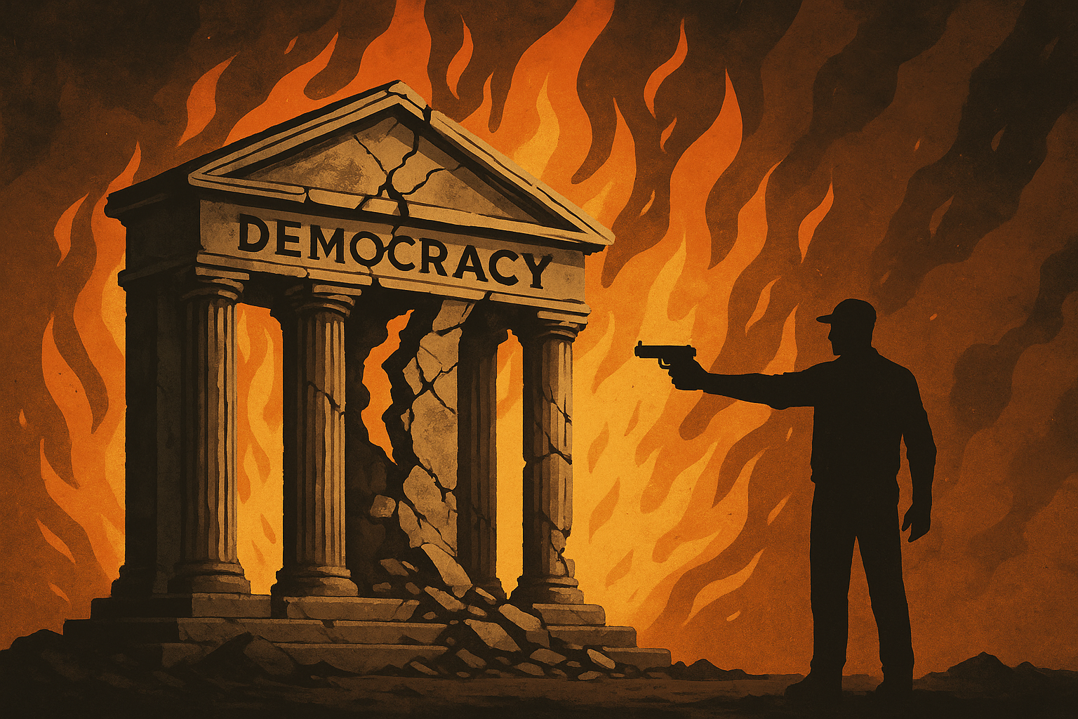 CUANDO LA DEMOCRACIA SE PASA DE SU PROPIO LÍMITE, SE AUTO–DESTRUYE