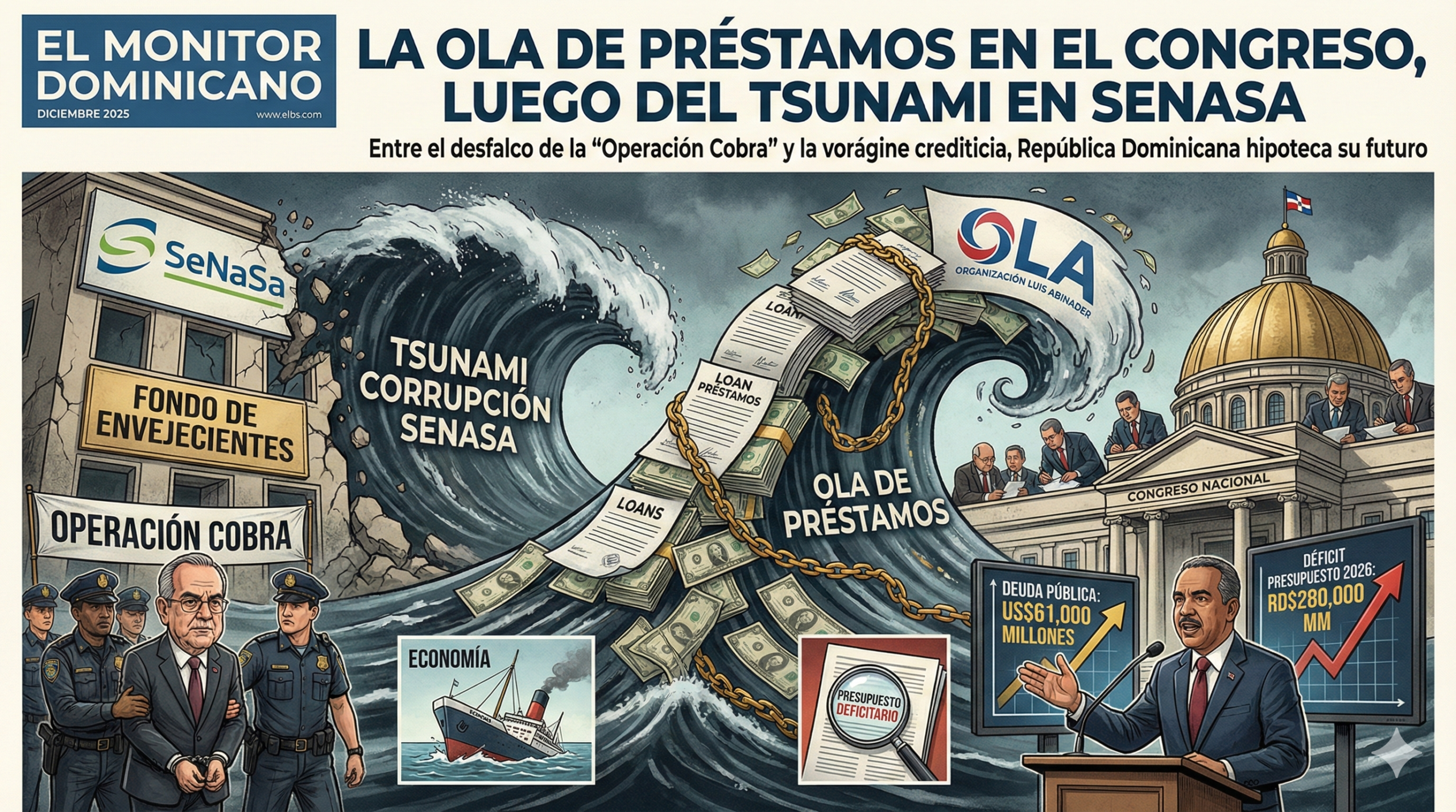 La OLA de préstamos en el Congreso, luego del tsunami en SeNaSa