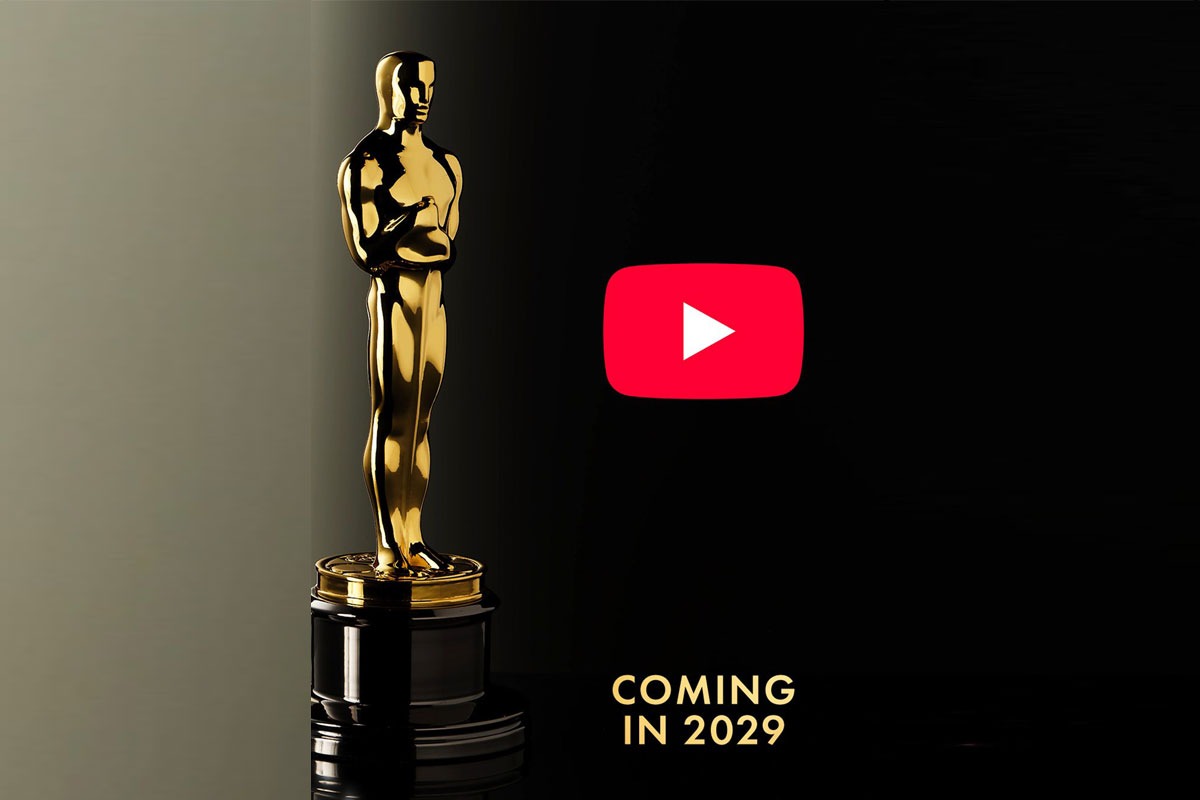 Premios Oscar se transmitirán exclusivamente por YouTube a partir de 2029