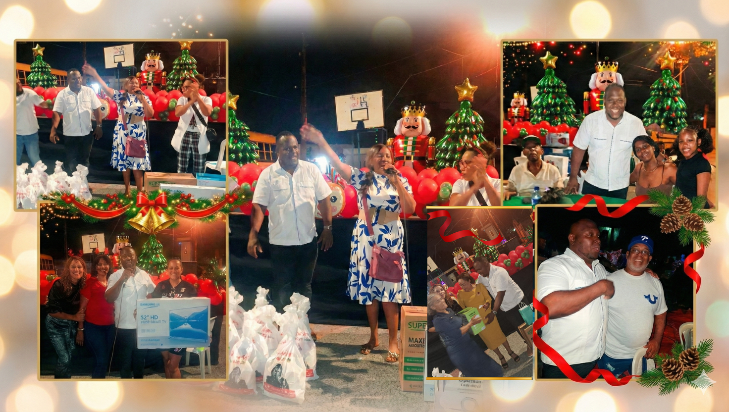 Oliver Henriquez y Yulisa Batista agasajan a cientos de familias con emotiva Cena Navideña en el Mirador del Ozama