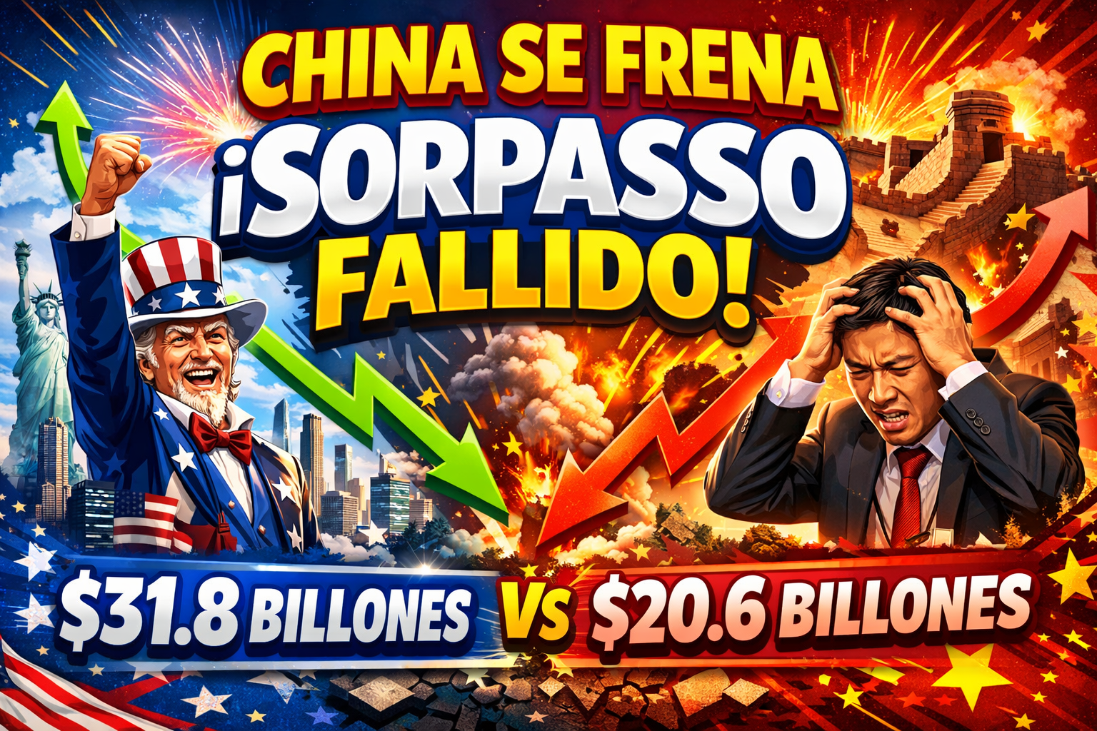 El Gran Frenazo de China y el “Sorpasso” que no fue