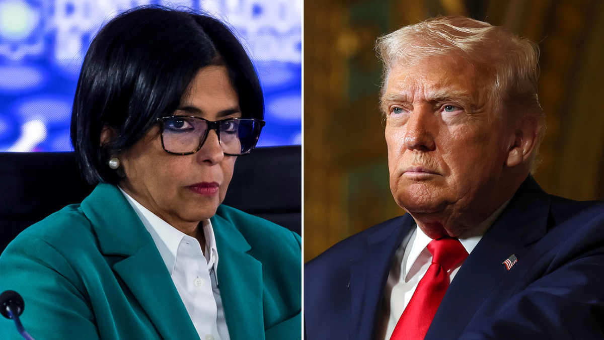 Trump advierte a Delcy Rodríguez sobre consecuencias severas