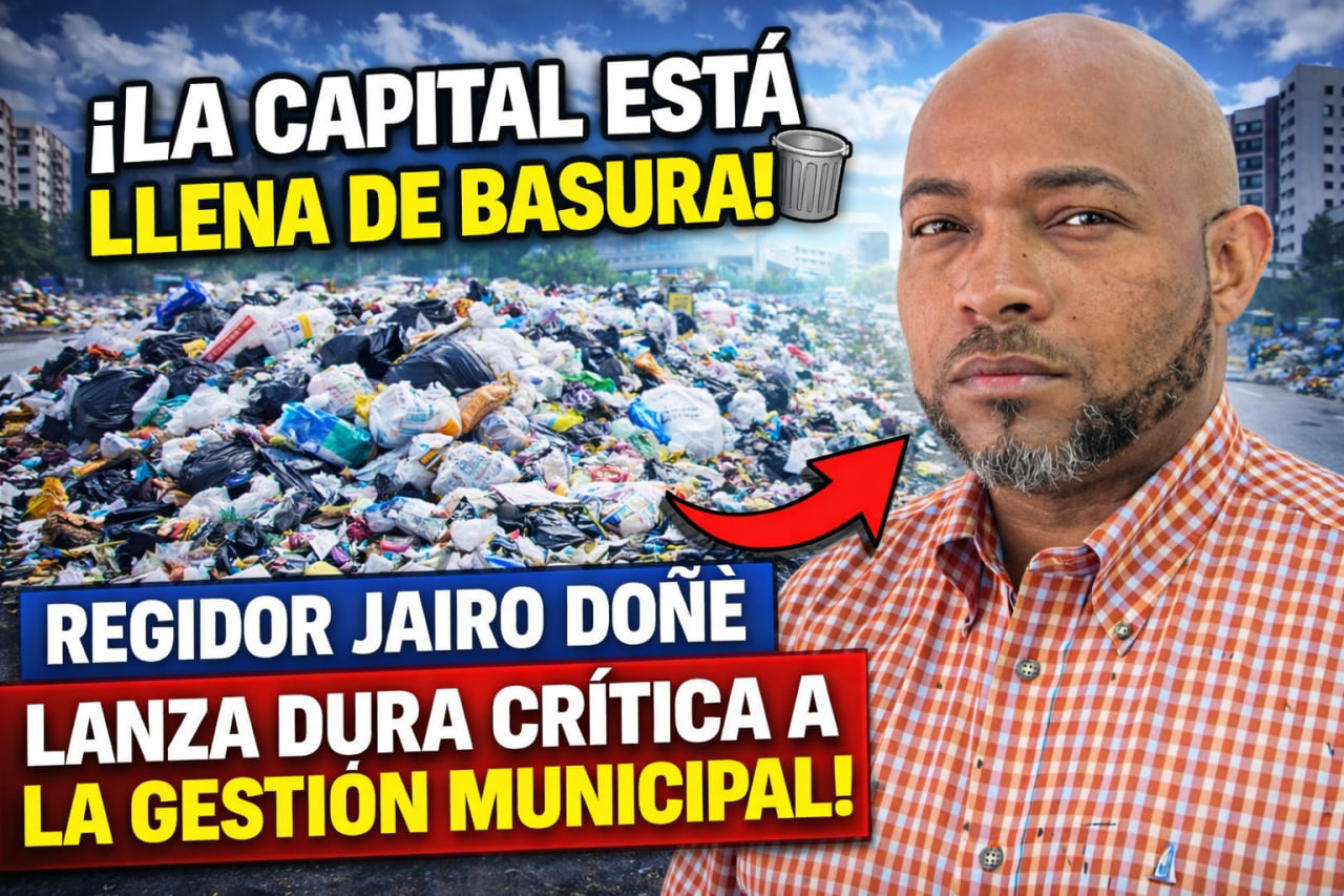 Jairo Doñé critica gestión de residuos en la capital y propone educación ciudadana