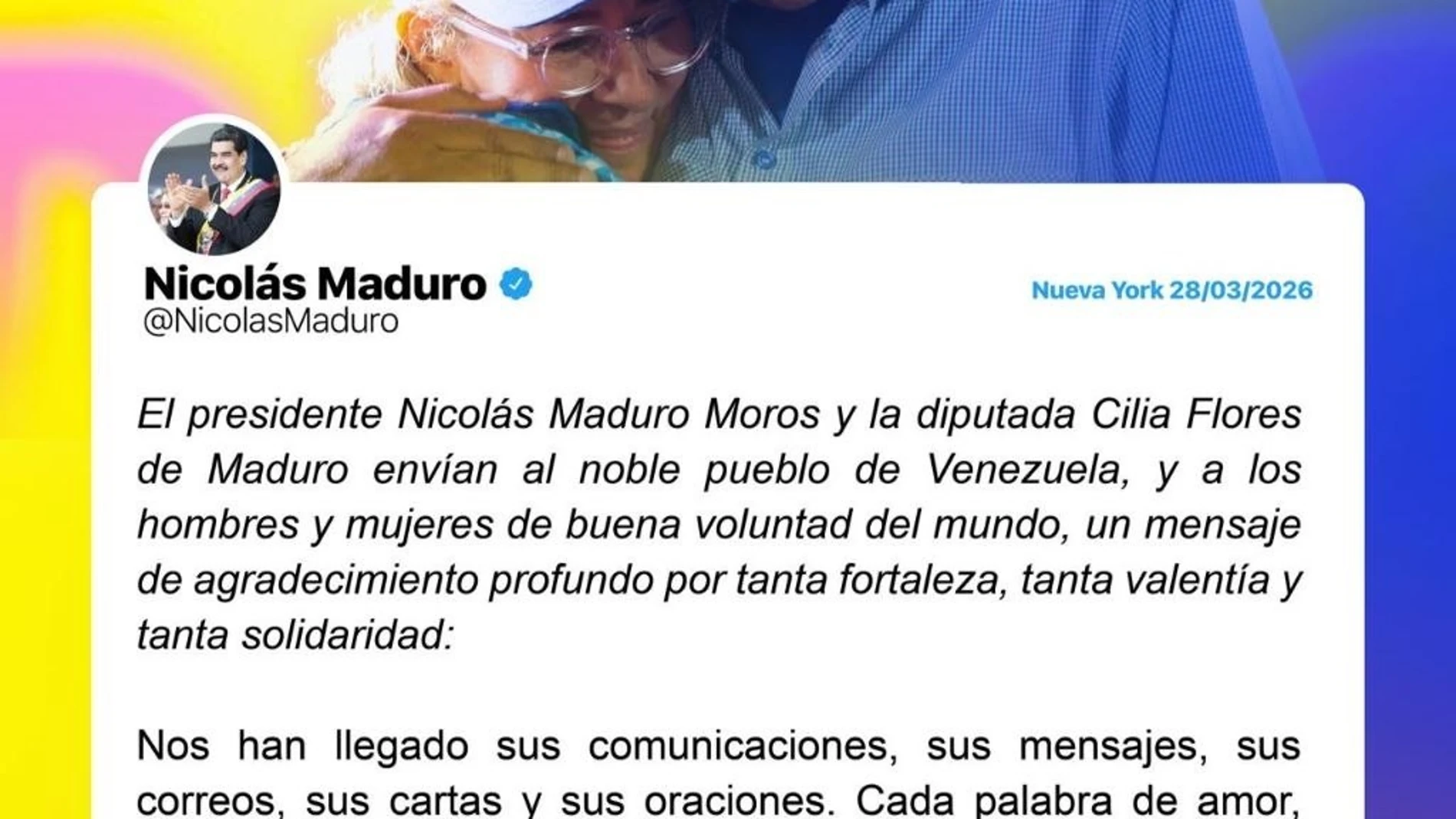 Maduro asegura que está ‘bien y firme’ y llama al diálogo