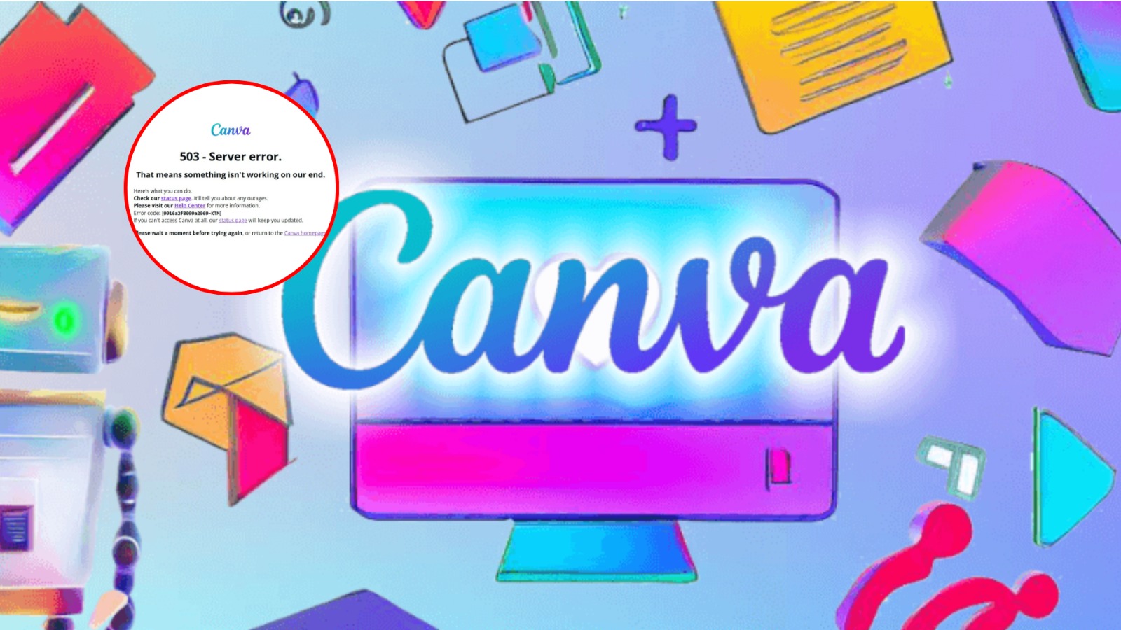 Falla en Canva causa interrupciones y afecta a usuarios globalmente