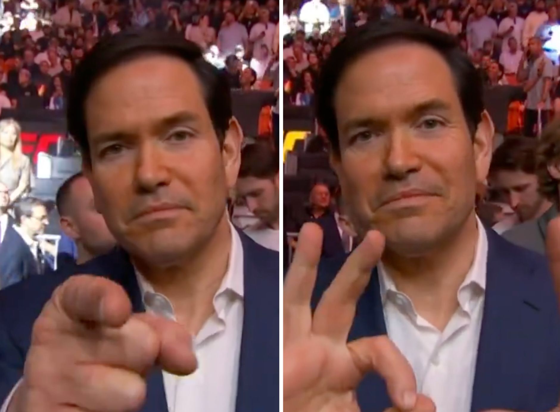 Gesto de Marco Rubio en la UFC genera euforia en Miami