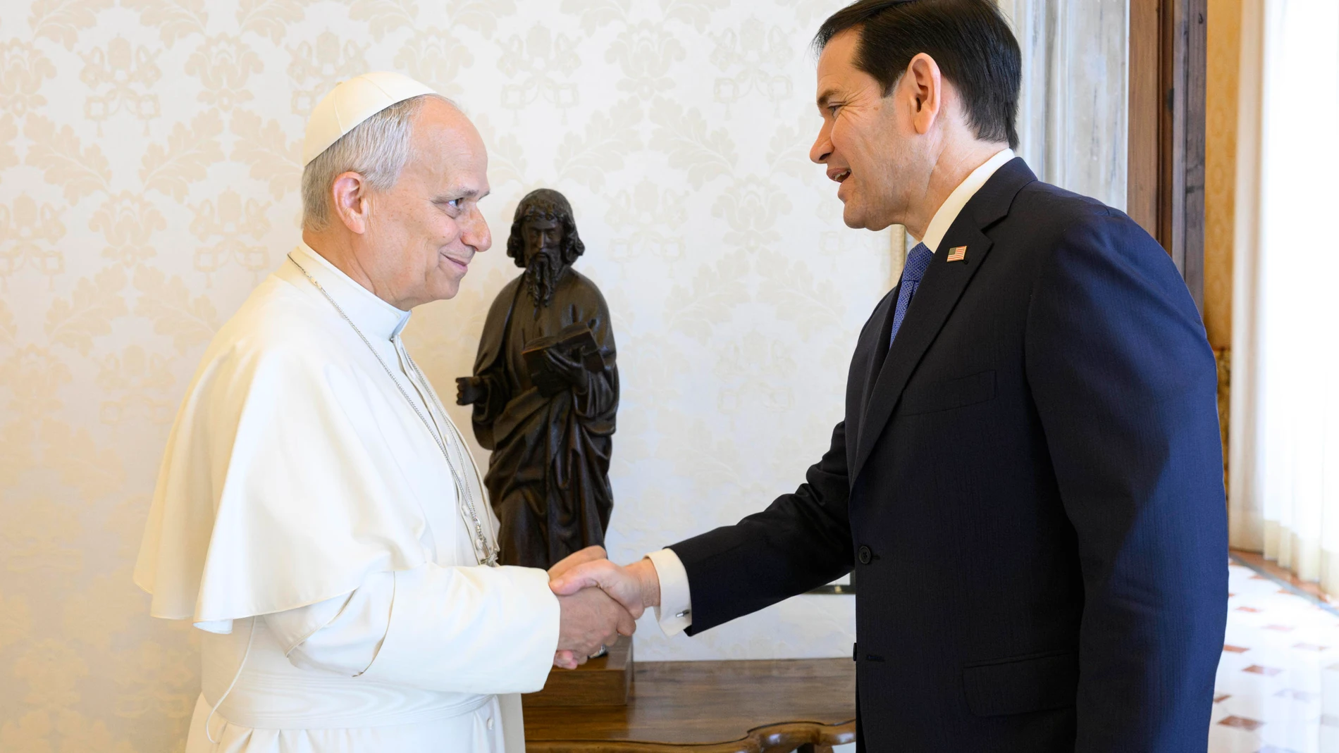 Marco Rubio se reúne con el Papa en el Vaticano