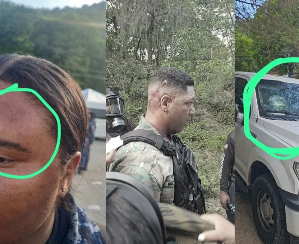 protesta contra mina