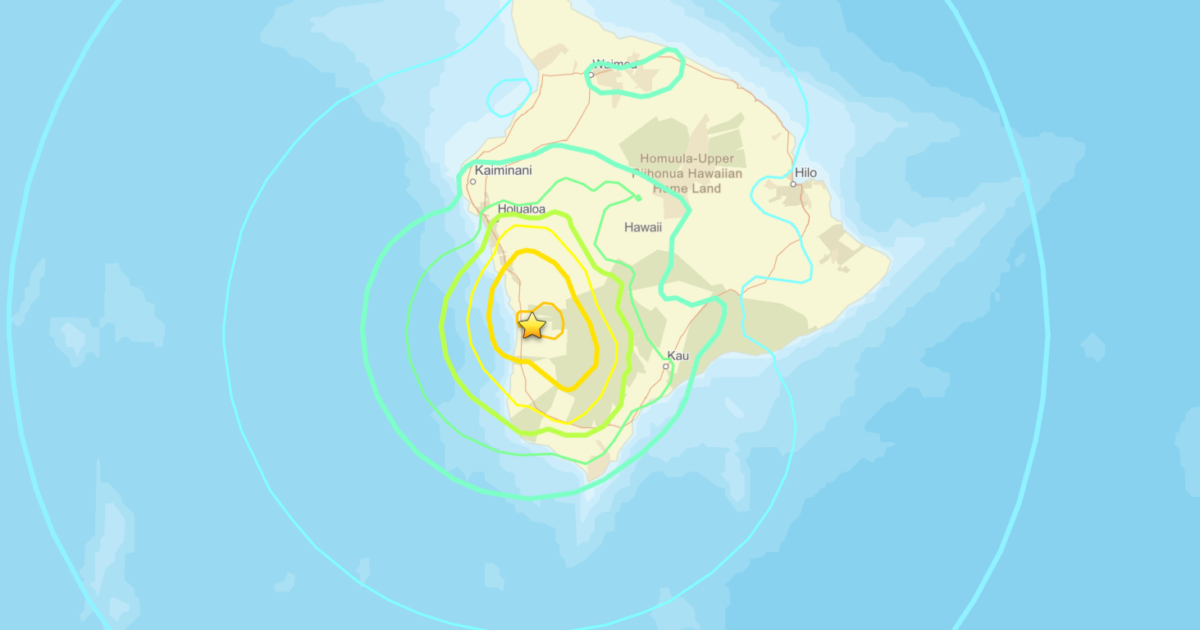 Terremoto magnitud 6.0 sacude la isla grande de Hawái
