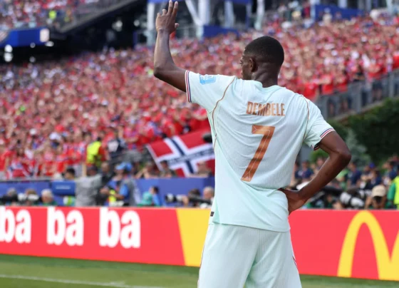 Dembélé triplete