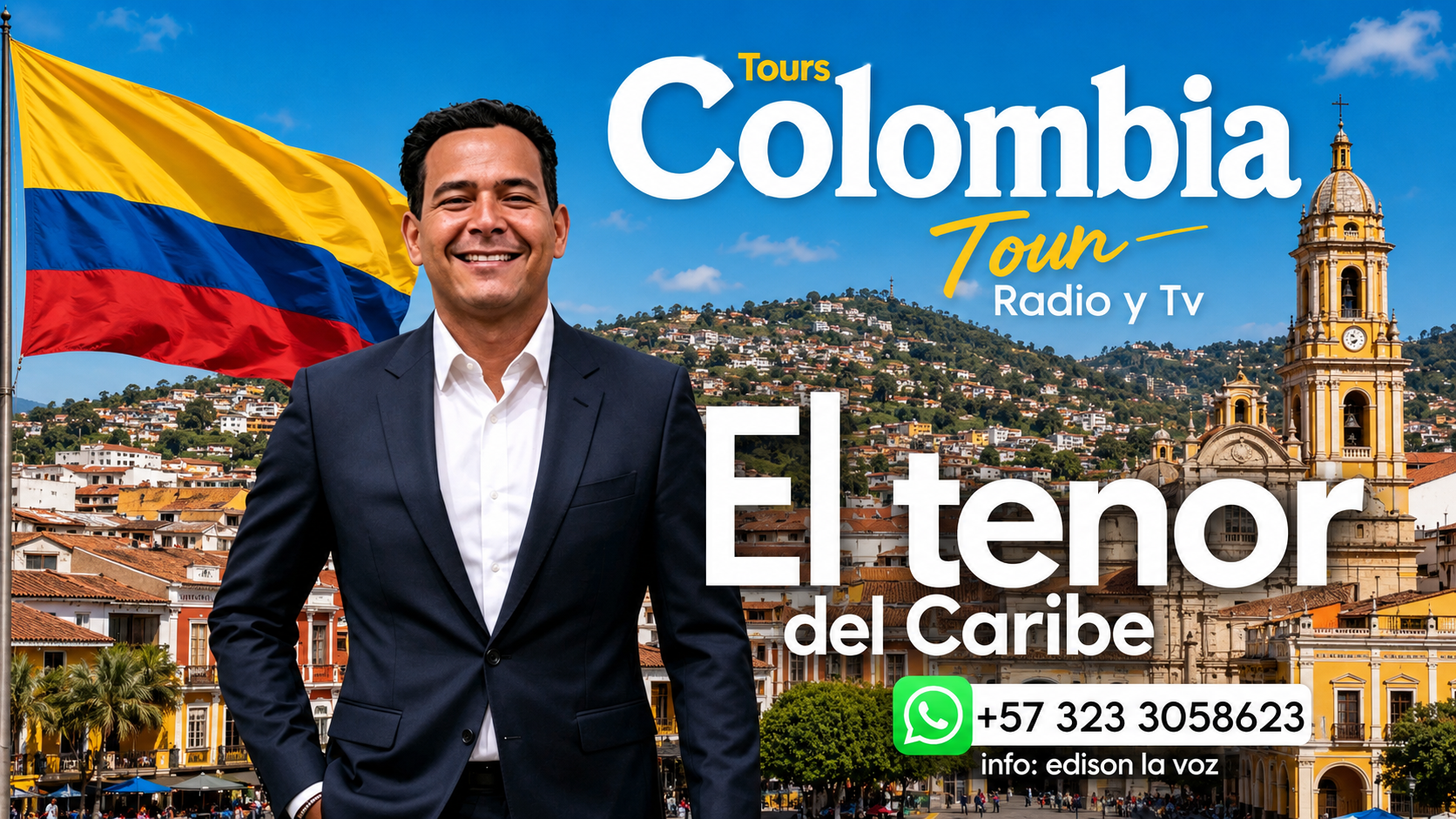 ANDERSON DEL RÍO, “EL TENOR DEL CARIBE”, LLEGA A COLOMBIA EN AGOSTO CON GIRA DE MEDIOS