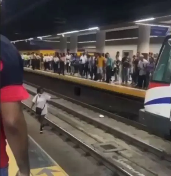 Usuaria desciende a la vía y suspende Línea 2 del Metro