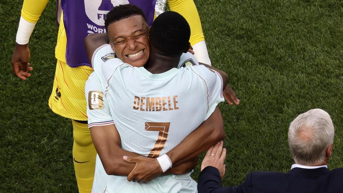 Mbappé y Dembélé eliminan a Marruecos del Mundial