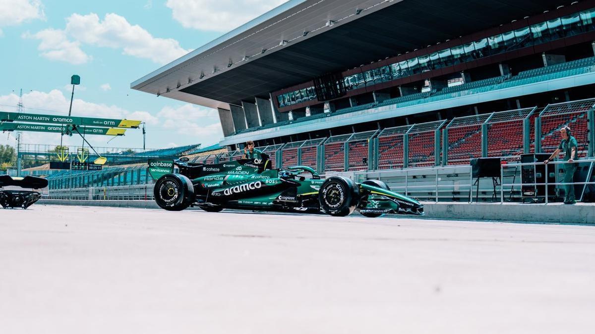 Aston Martin prueba nuevo motor Honda en pista