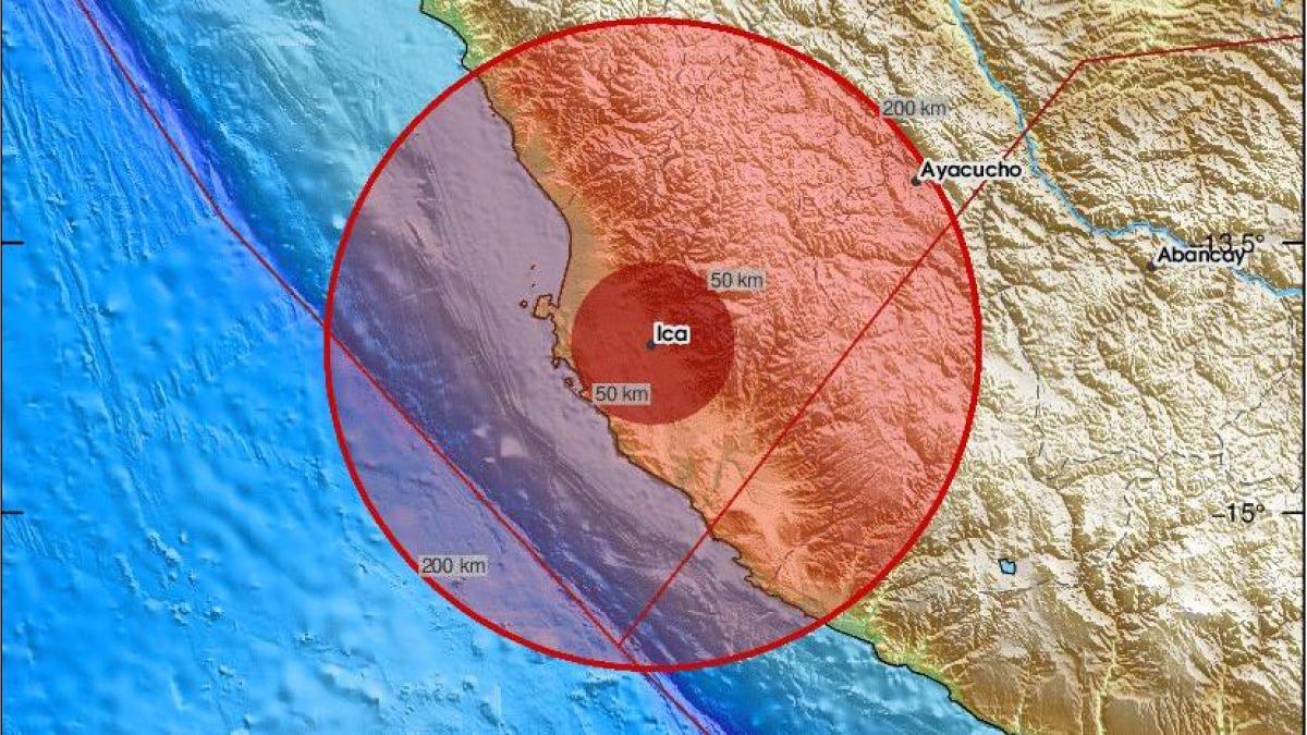 Terremoto de magnitud 7,2 sacude Ayacucho, sur de Perú