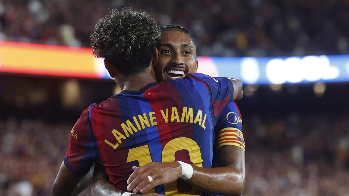 Barcelona vs Rayo Vallecano: gol de Raphinha en LaLiga