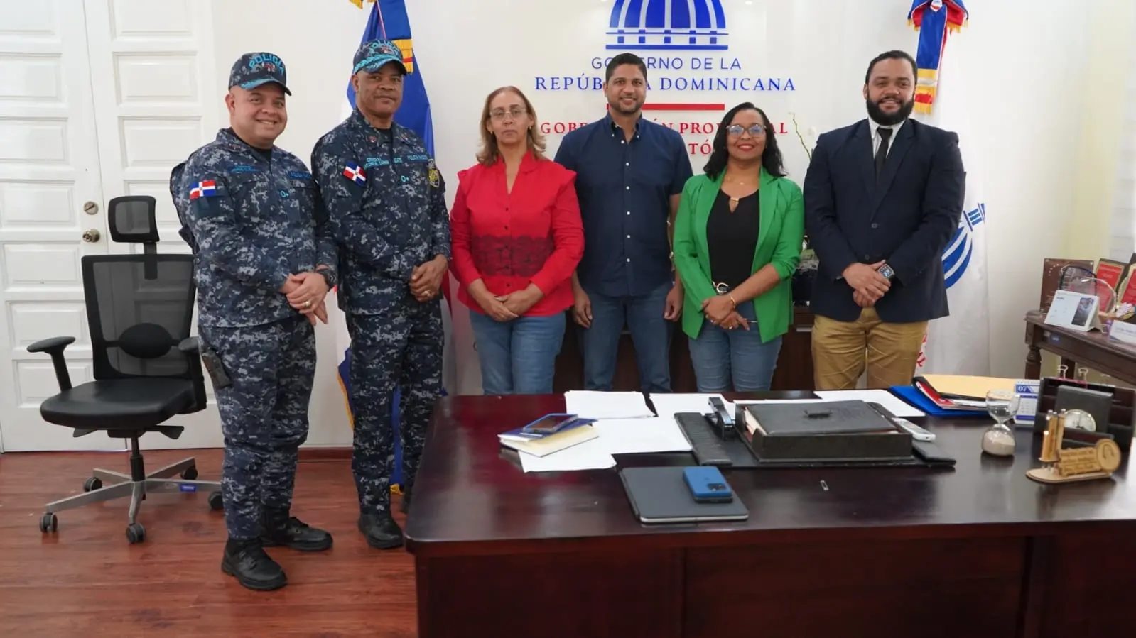Pura Casilla fortalece coordinación de seguridad en San Cristóbal