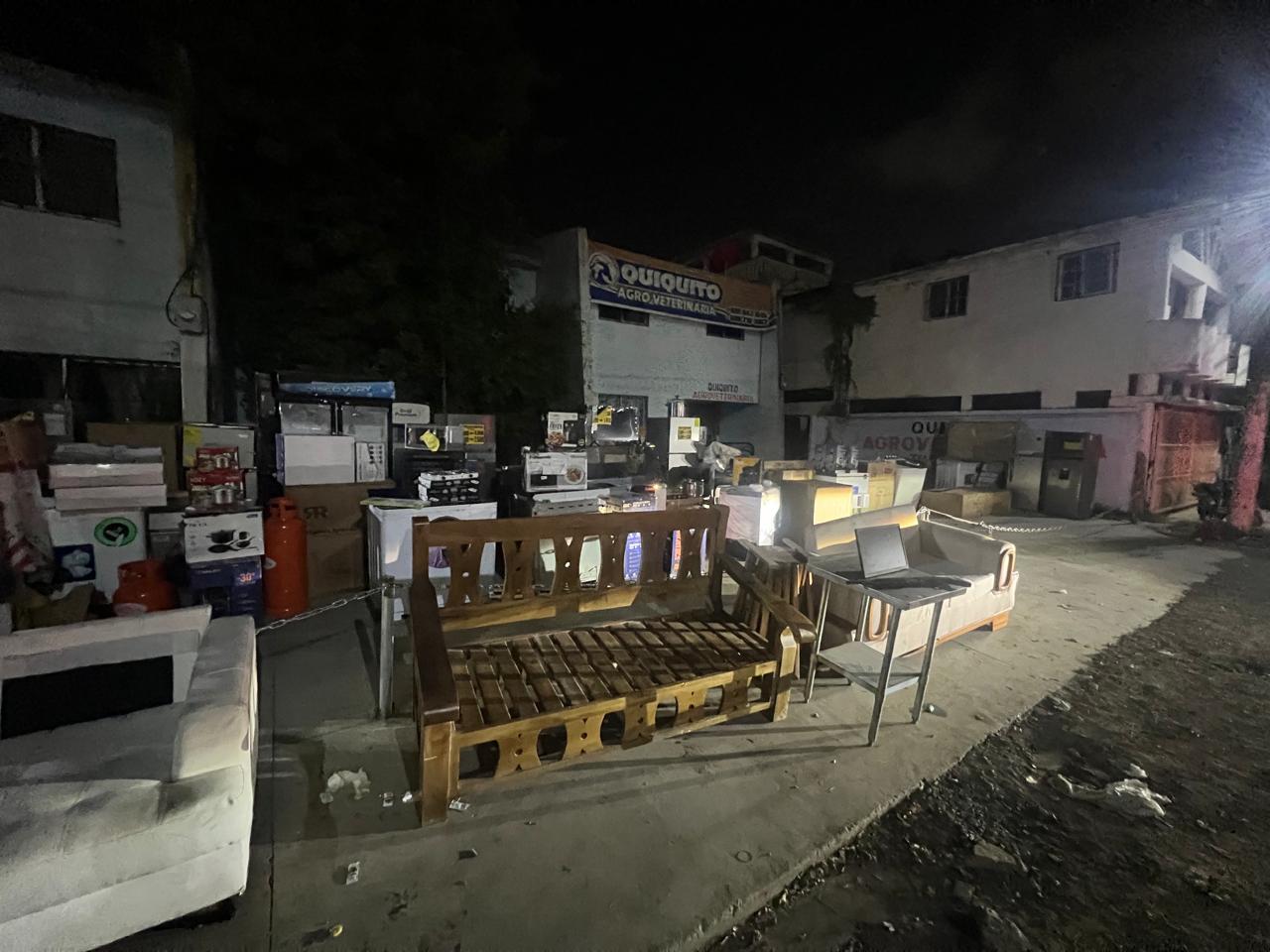 Recuperan 170 artículos y escopeta en saqueo a L&R Comercial