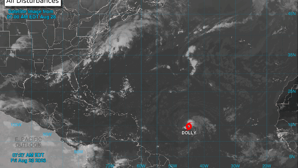 Tormenta Dolly llegaría a RD como onda tropical activa