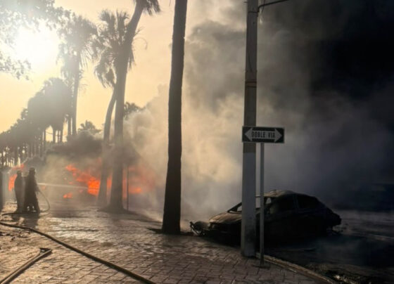 incendio de camión