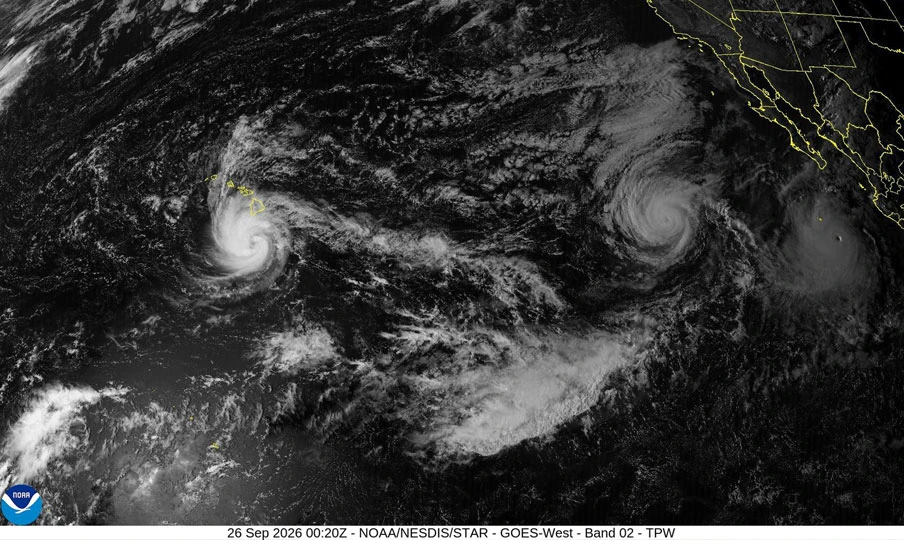 Huracán Nolo avanza hacia Hawái con lluvias catastróficas