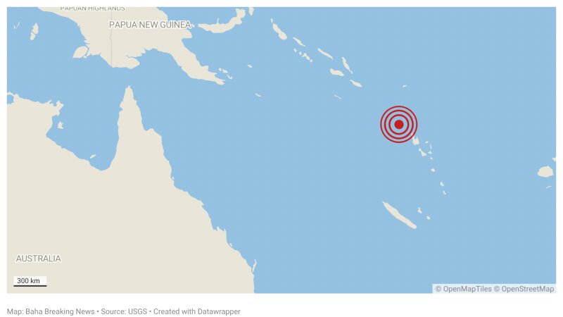 Vanuatu registra terremoto de magnitud 6,0