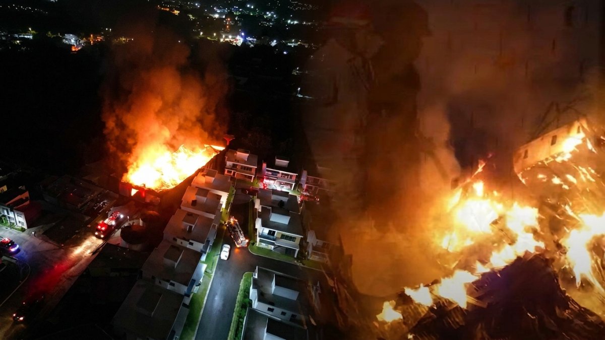 Voraz incendio consume fábrica de aceite en San Cristóbal