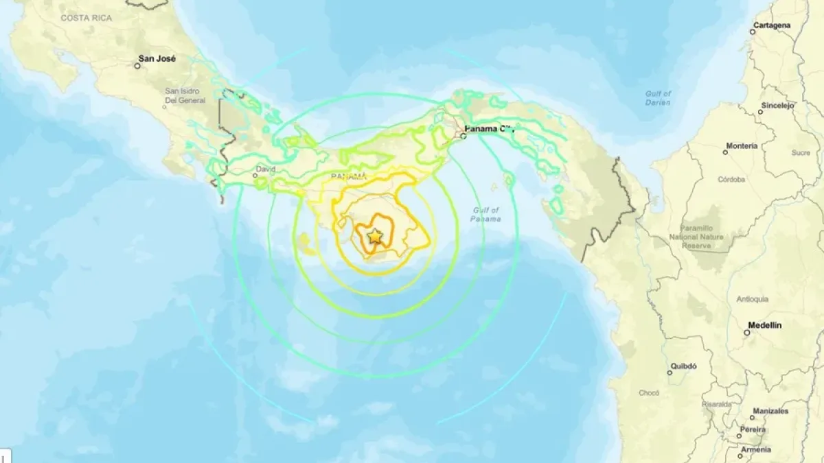 Terremoto magnitud 7,7 sacude Panamá con riesgo de tsunami