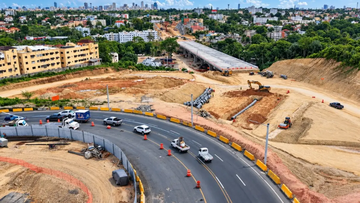 Avances en obras viales de República de Colombia y Jacobo Majluta