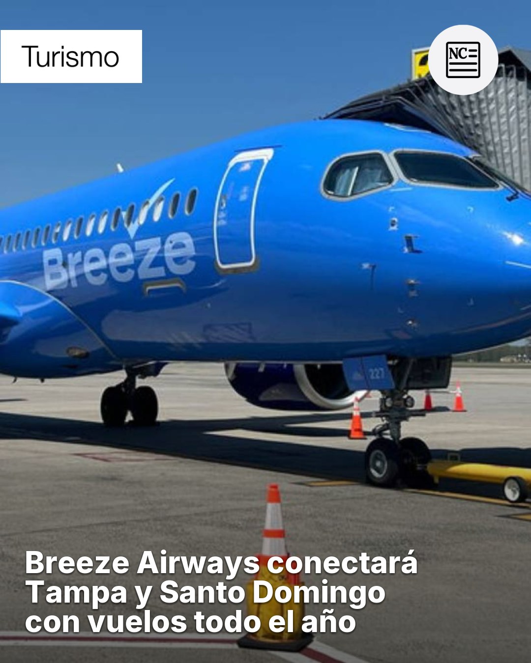 Breeze Airways conectará Tampa y Santo Domingo todo el año